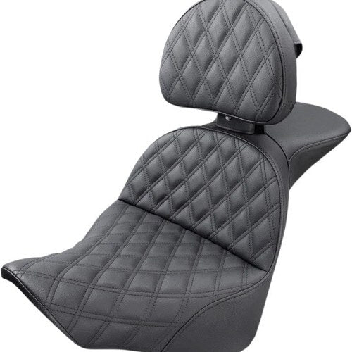 Saddlemen Explorer LS Seat With Backrest #818-27-030LS Harley Davidson