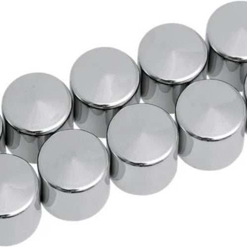 DS 3/8" Hex Bolt/Nut Covers .620 Height Chrome 10-Pack