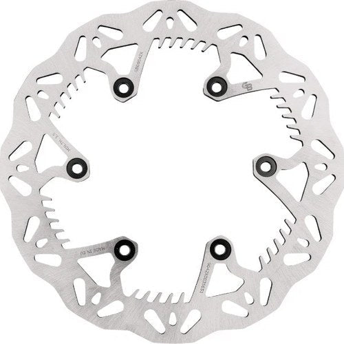 GBrakes Solid Wave Brake Rotor 245mm Rear Silver #GBD9042X for Yamaha