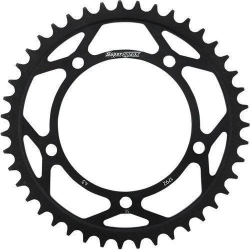 Supersprox Racing Steel Rear Sprocket 525 43T Black #RFE-1792-43-BLK