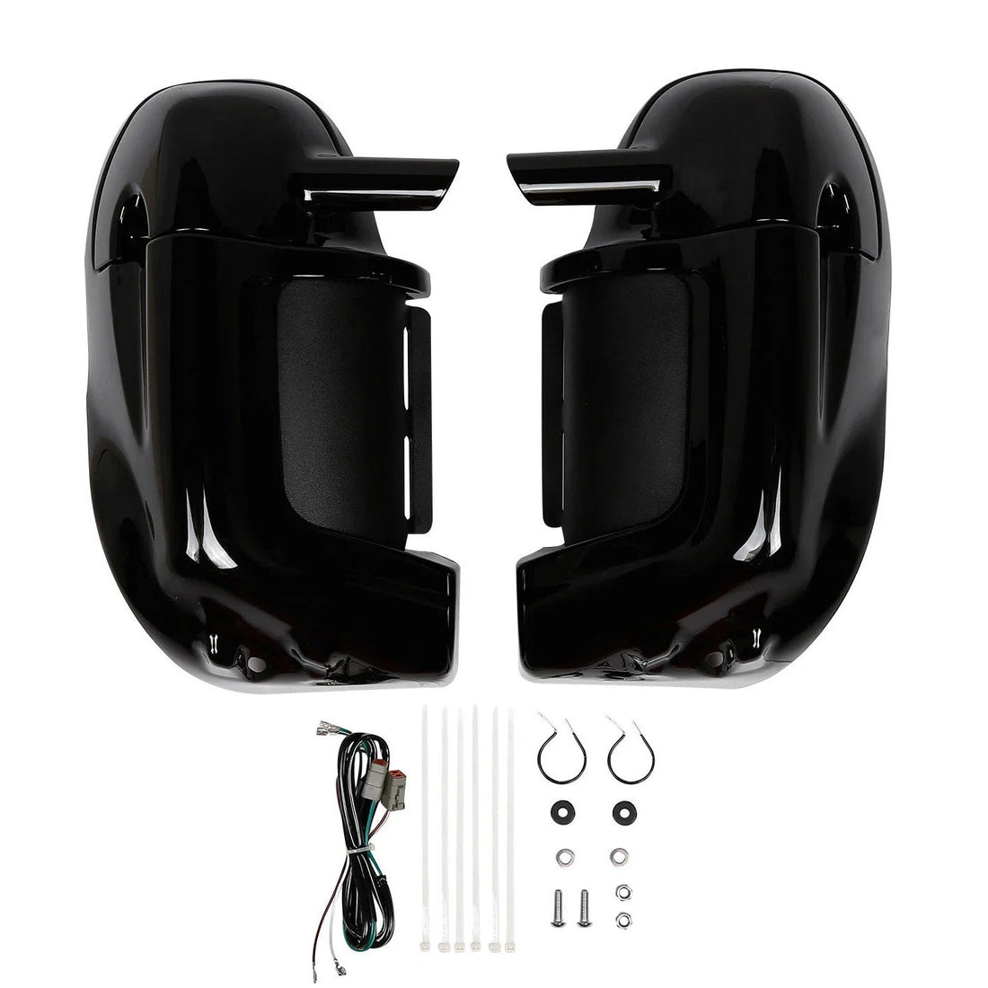 Lower Vented Leg Fairing Speakers Fit For Harley Touring Street Road Glide 83-13