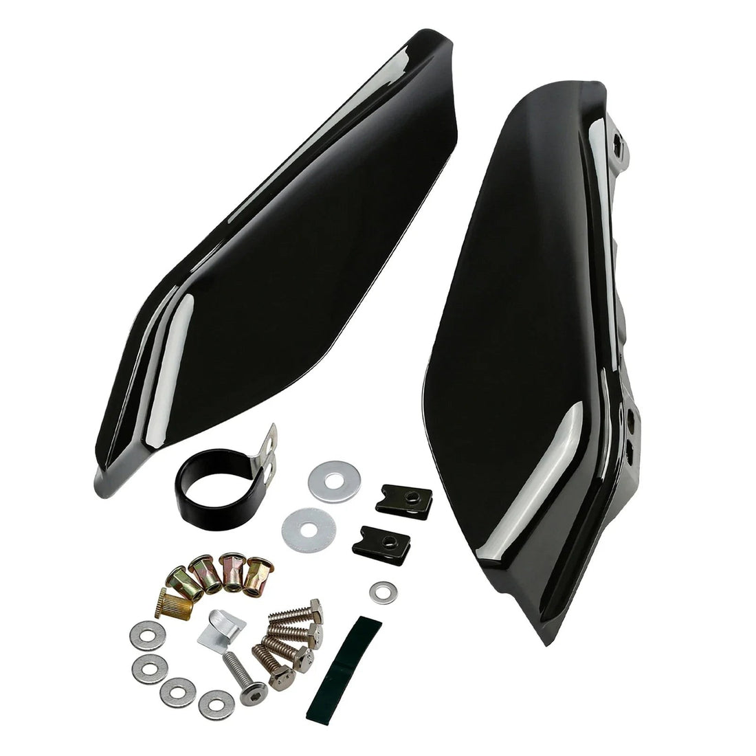 Black Mid Frame Air Deflectors For Harley Touring Street Glide 2017-2023 2022 21
