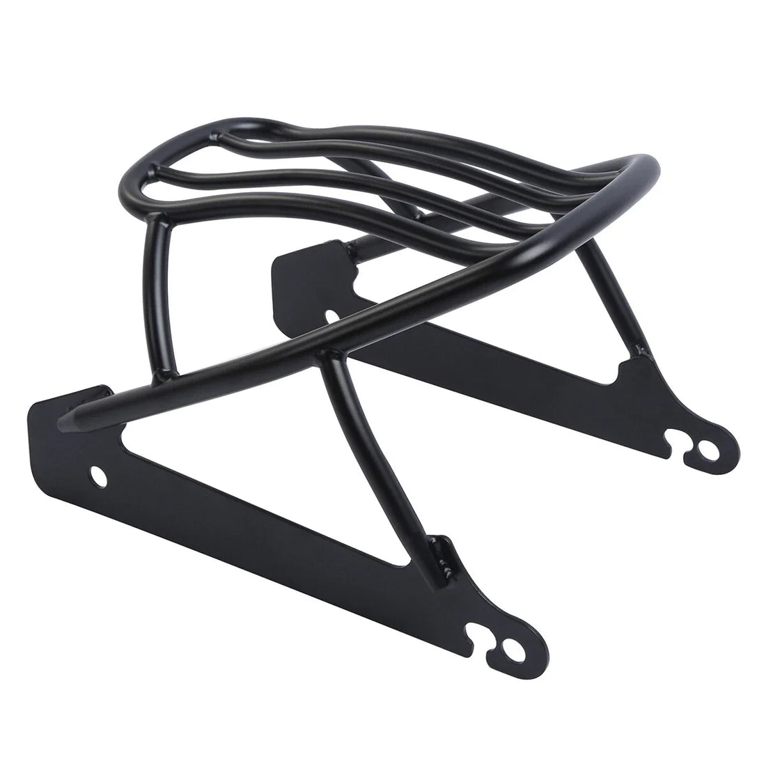 Black Solo Luggage Rack Fit For Harley Dyna Street Bob Super Glide 06-2017 2007