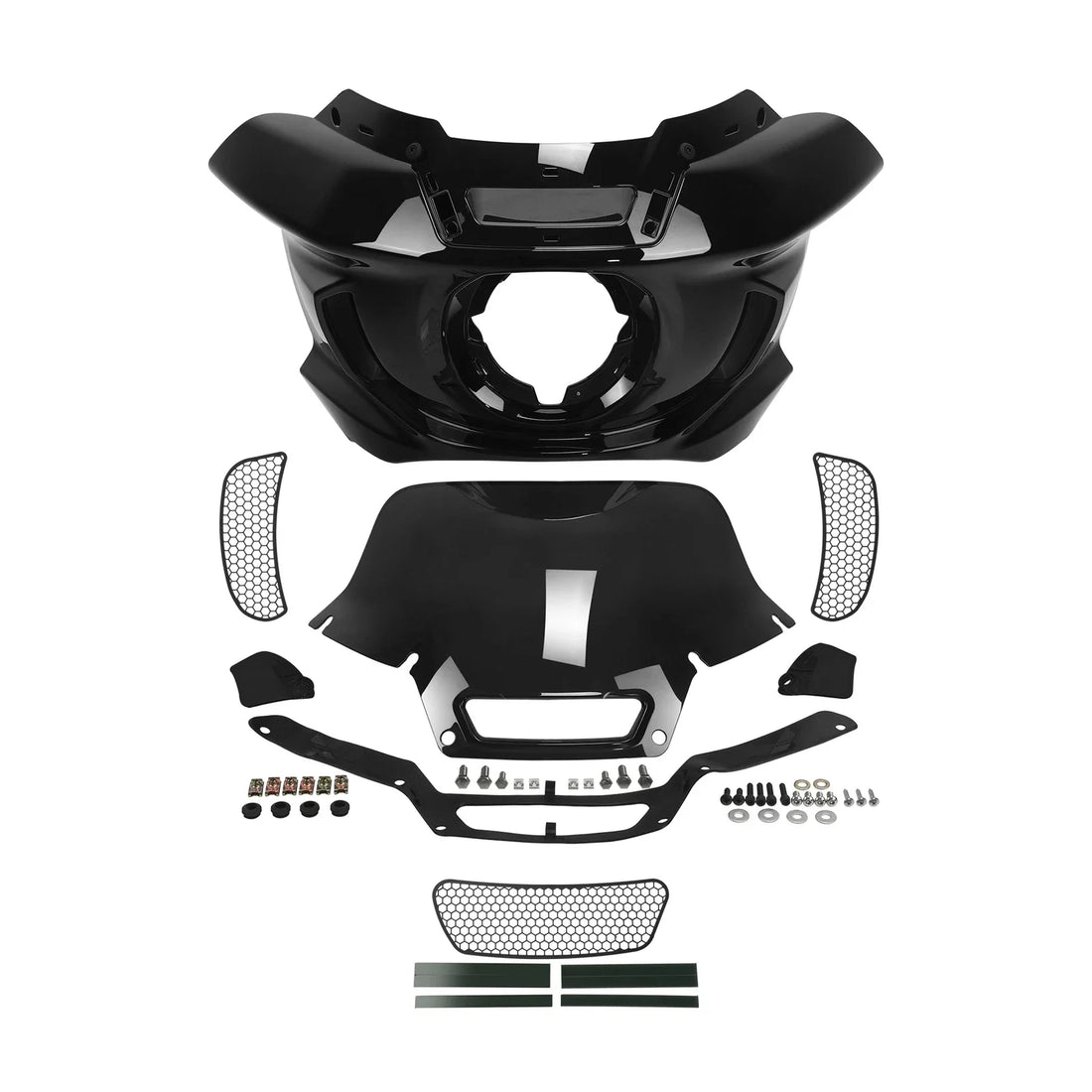 Headlight Fairing Windshield Mesh Vent Fit For Harley Low Rider ST 2022-25 Black