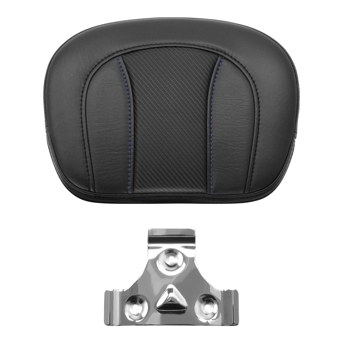 Sissy Bar Backrest Pad Fit For Harley Touring Street Glide Road Glide