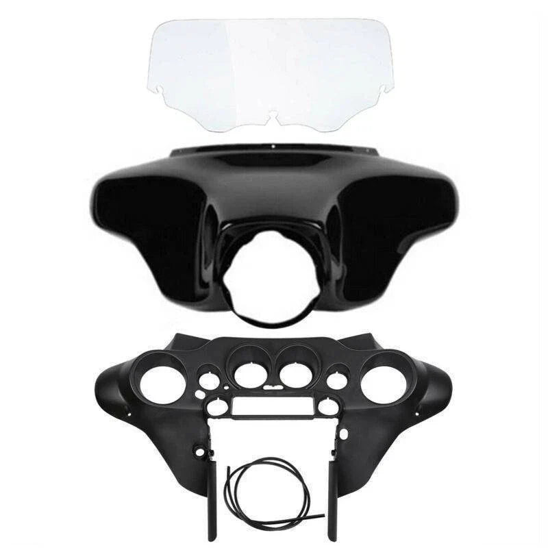 Inner Outer Batwing Fairing 8'' Windshield Fit For Harley Street Glide 96-13 New