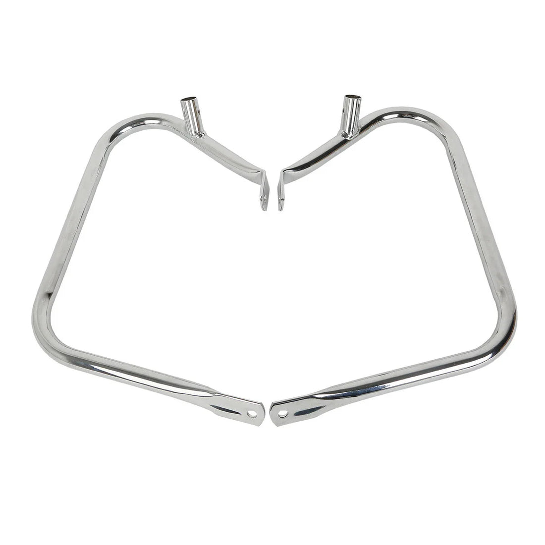Chrome Saddlebag Guard Bracket Fit For Harley Touring Road Street Glide 97-13 12