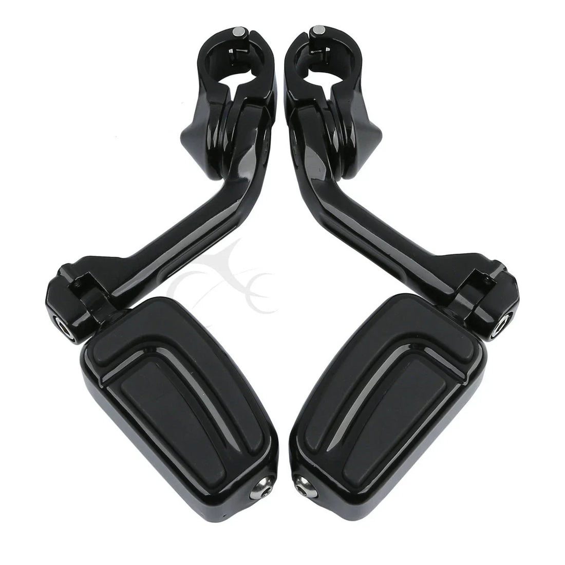 1 1/4 Inch 32mm Highway Bar Long Angled Foot Pegs Fit For Harley Engine Guards
