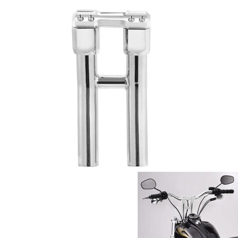 10" Handlebar Riser Fit For Harley Dyna 1999-2017 Softail 1999-2022 1 1/4" Bar