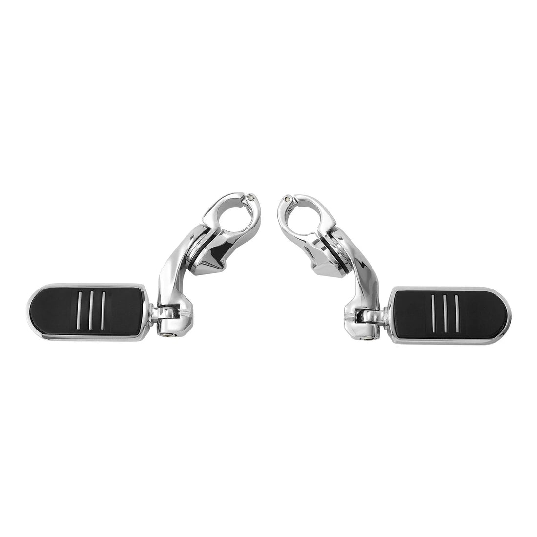 Chrome 1 1/4" Short Angled Highway Pegstreamliner Foot Peg Mount Fit For Harley