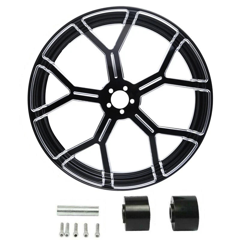 26x3.5" Front Wheel Rim & Dual Disc Hub Fit For Harley Road Glide King 1997-2021