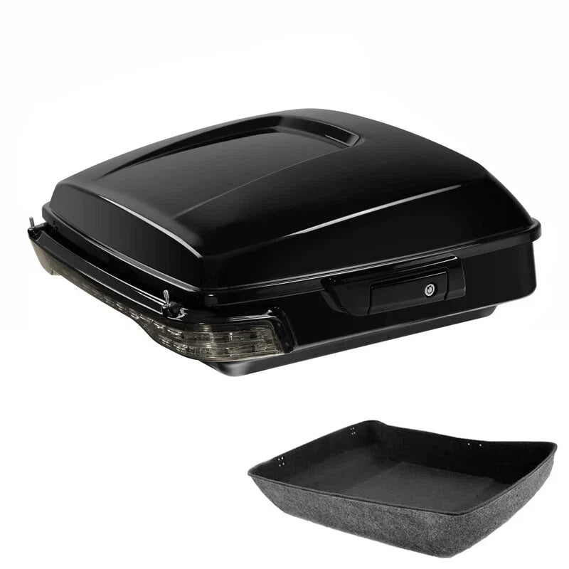 Black Chopped Trunk LED Light Fits For Harley Touring Road Street Glide 14-2026