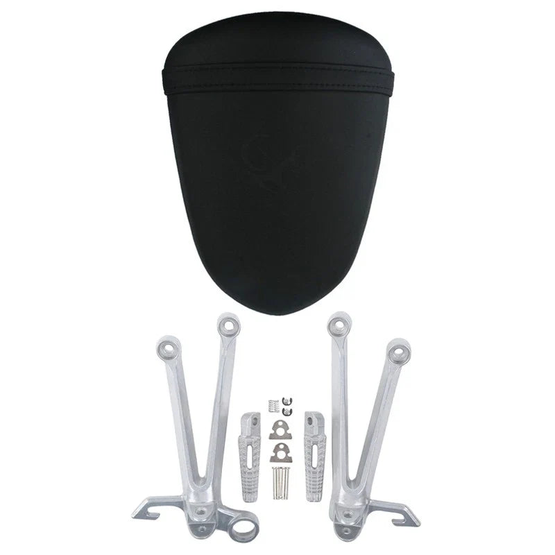 Rear Passenger Seat w/ Foot Pegs Bracket Fit For Suzuki GSXR1000 2005-2006