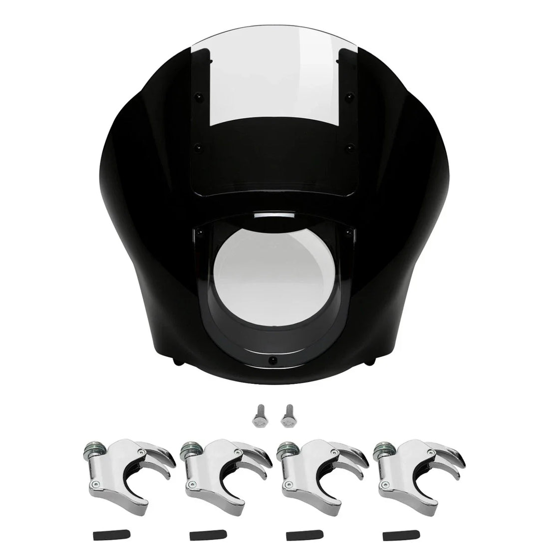 Quarter Headlight Fairing Windshield 49mm Clamp Fit For Harley Sportster XL Dyna