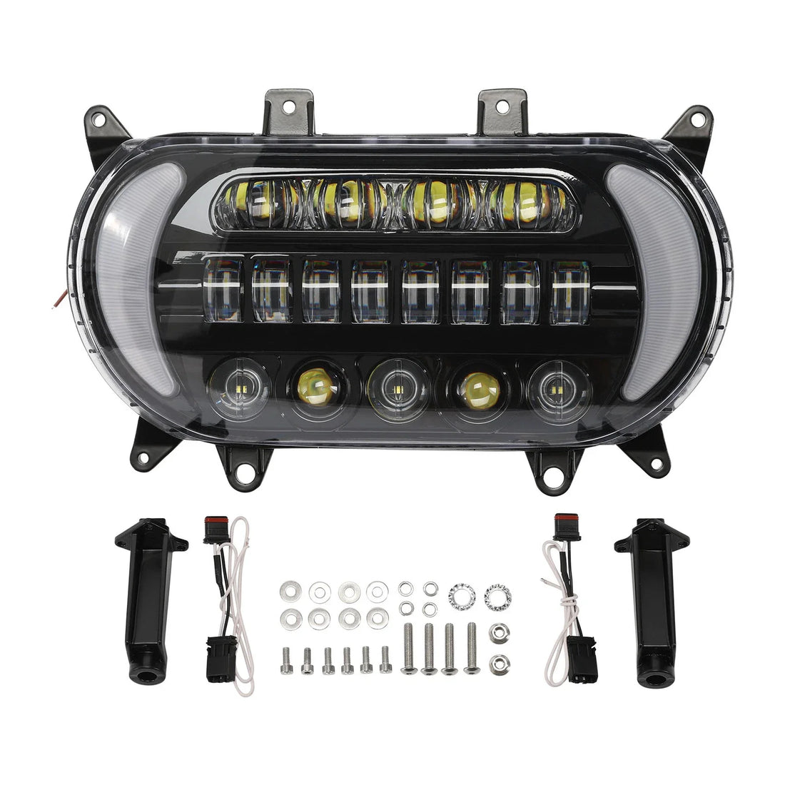 LED Headlight W/ Turn Signals Fit For Harley Touring Road Glide 2015-2023