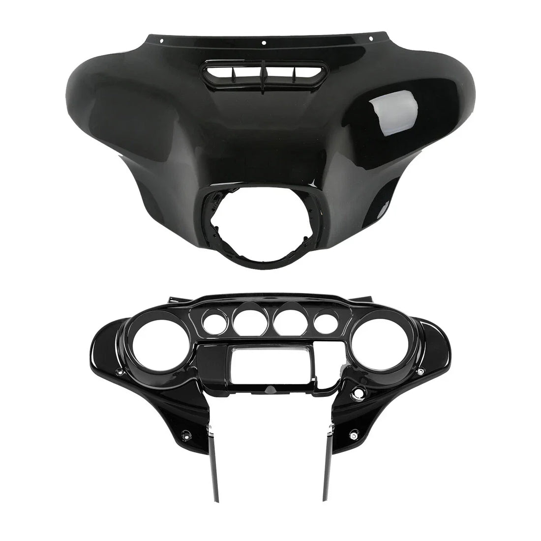 Inner & Outer Batwing Fairing Fit For Harley Street Glide 2014-2023 Vivid Black