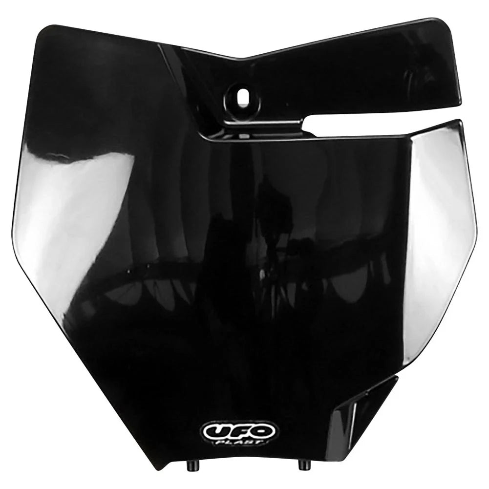 UFO Front Number Plate Black For KTM 350 XC-F 2016-2018