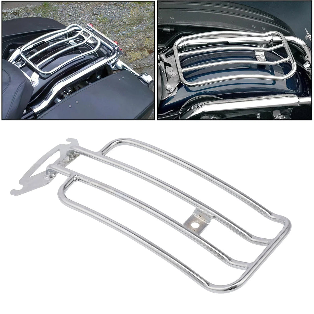 Moto Solo seat Luggage Rack Fit For Harley Electra Glide Road King Touring 97-24