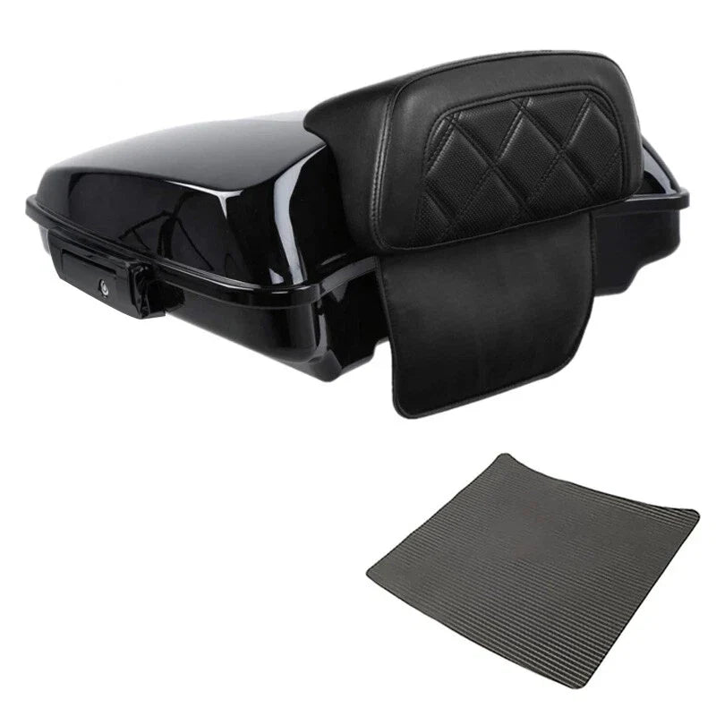 Razor Trunk Backrest Pad Fit For Harley Touring Road Street Glide 14-26 25 Black