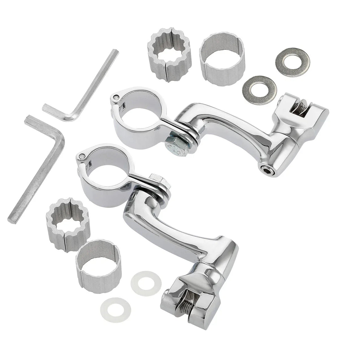 22mm-35mm Engine Guard Highway Foot Pegs Mount Fit For Harley Touring Road Glide