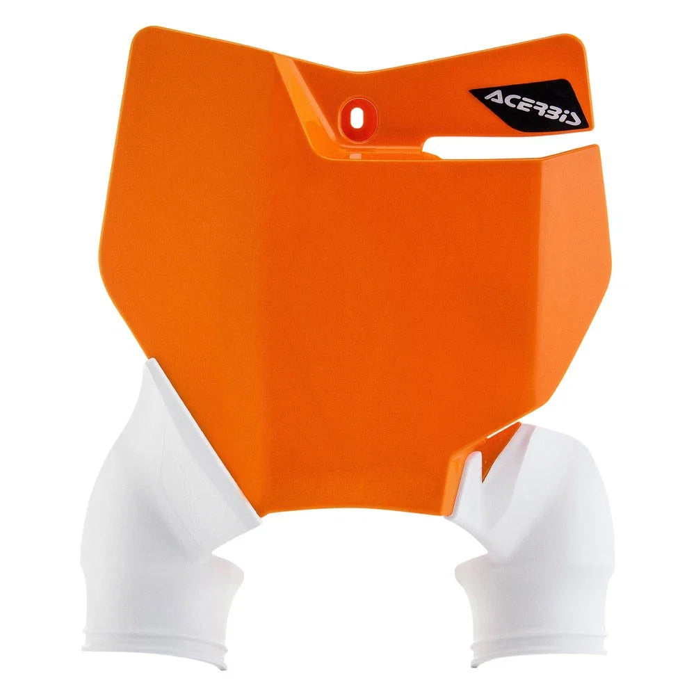 Acerbis Raptor Front Number Plate 16 KTM Orange/White For KTM 250 SX 2017-2018