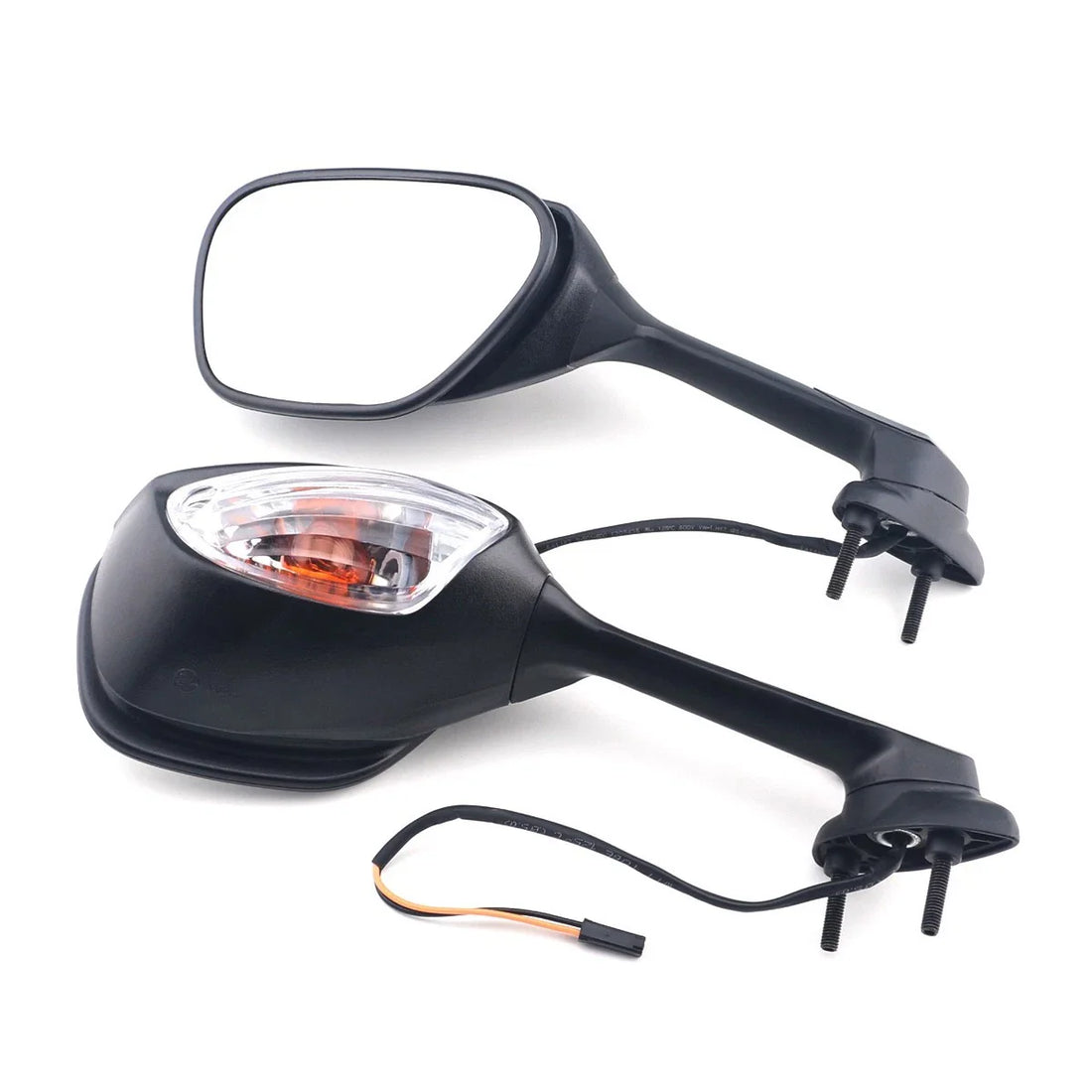 Foldable Rearview Mirrors & Turn Signals Light For Suzuki GSXR600/750 2011-2024
