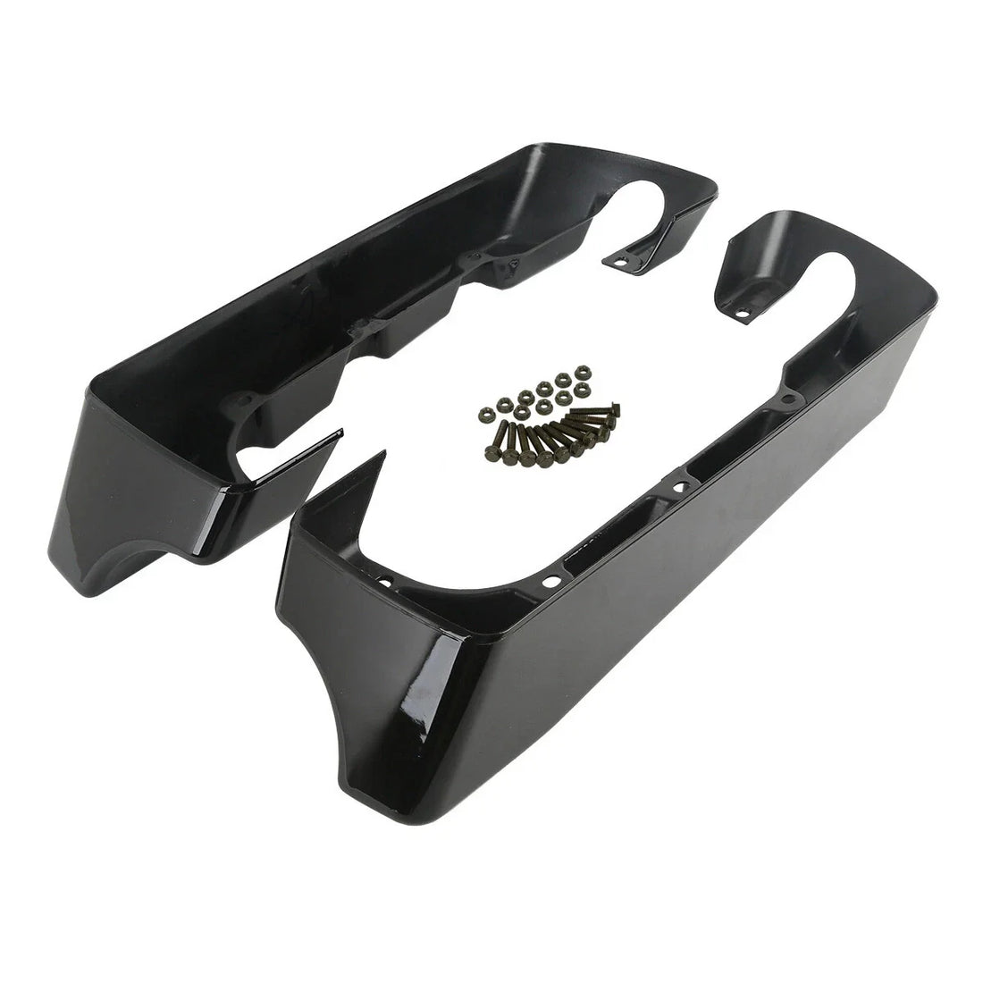 4" Hard Stretched Saddlebag Extension Fit For Harley Touring Road King 2014-2024