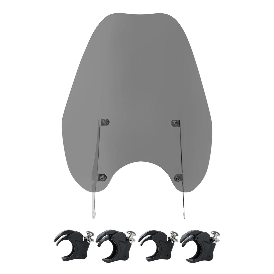 Windshield Windscreen & 41mm Quick-Release Clamps Fit For Harley Dyna Softail
