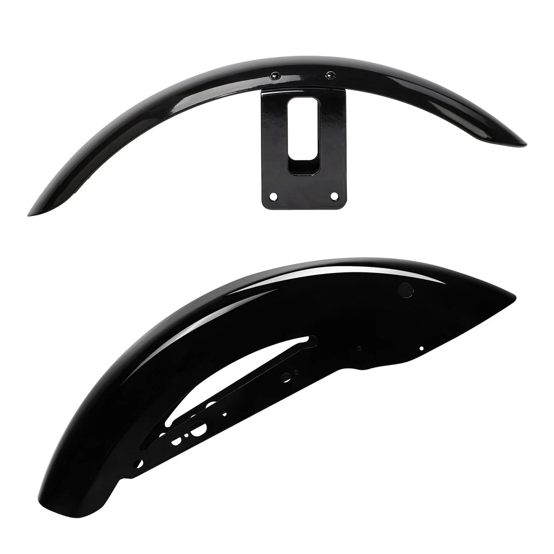 Vivid Black Front & Rear Fenders Fit For Harley Sportster 883 1200 2004-2022