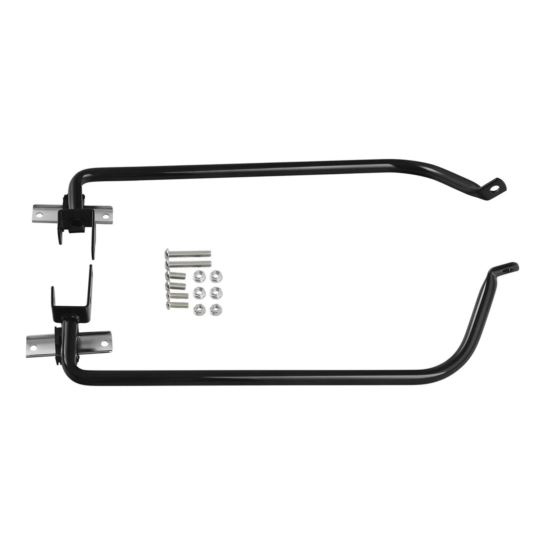 Black Saddlebags Support Bracket Kit Fit For Harley Street Road Glide 2014-2024