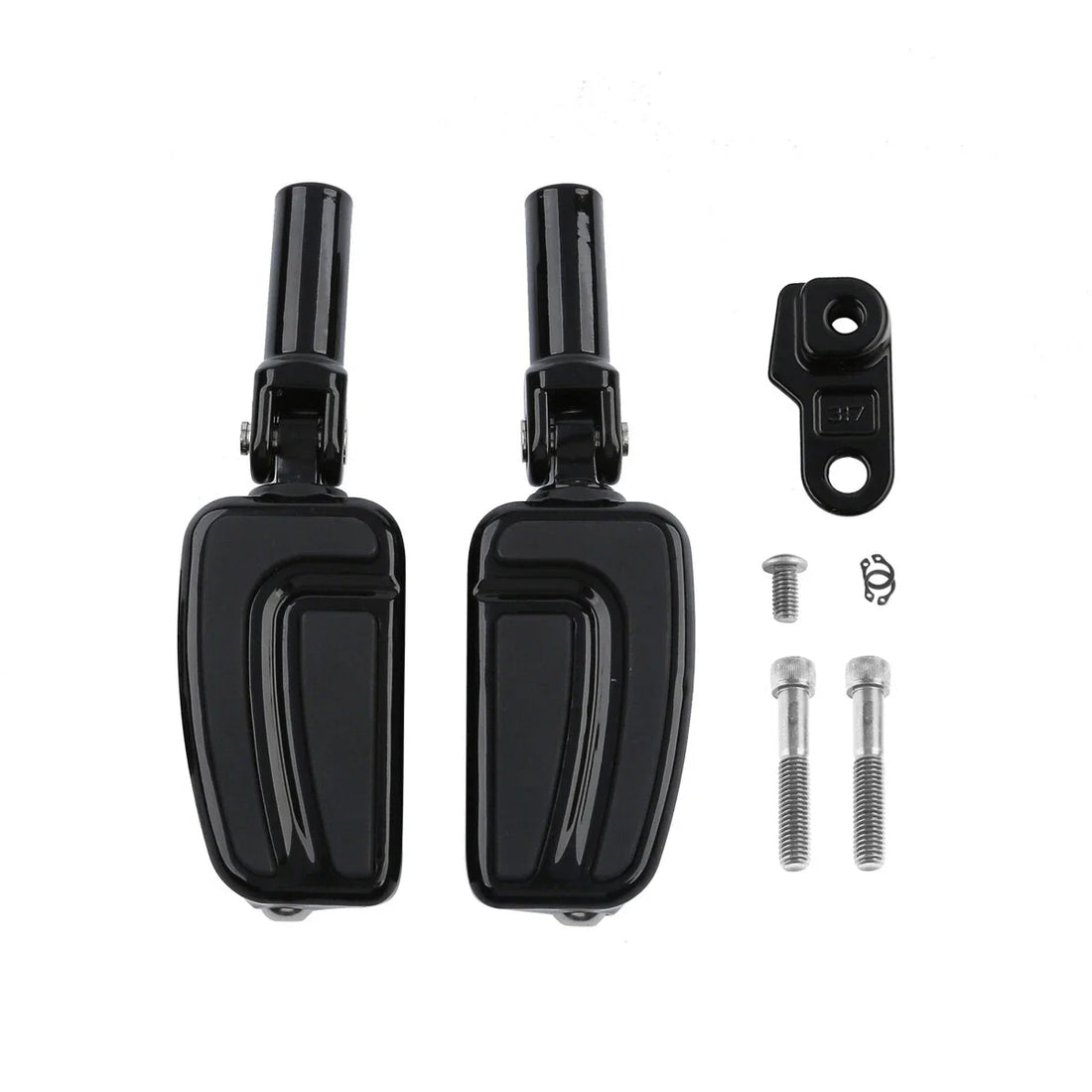 Rear Footpegs Passenger Pegs Bracket Kit Fit Harley Softail Flstsb 08-11