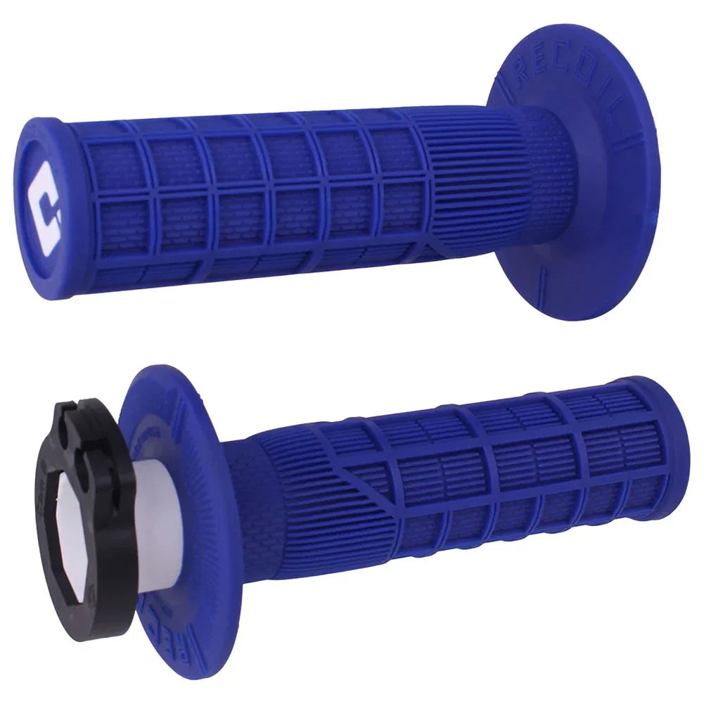 Odi H36RCU4fea-52a42a Recoil Full-Waffle SX-MX V2 Lock-On Grips Blue For