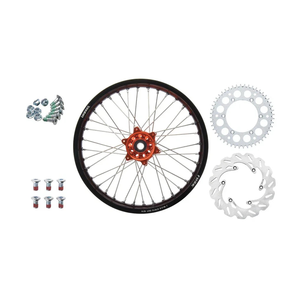 Tusk 19313301550233-e943f1 Impact Complete Rear Wheel Pack 19x2.15 Blk Rim/Silvr
