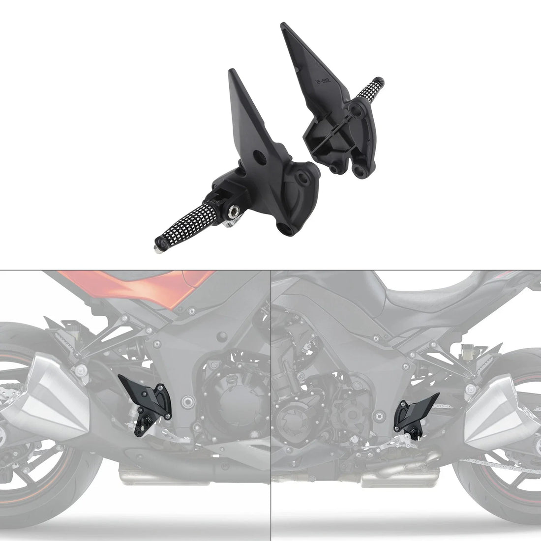 Driver Footpegs Pegs Bracket Fit For Kawasaki Z1000 ZR1000 2010-2023 2020
