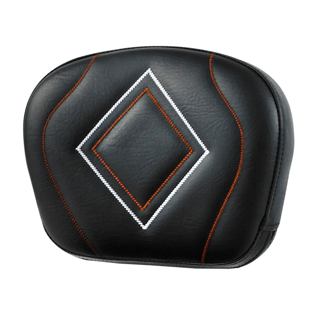 Rear Passenger Backrest Pad Fit For Harley Touring Softail 1994-2023 2022 Black