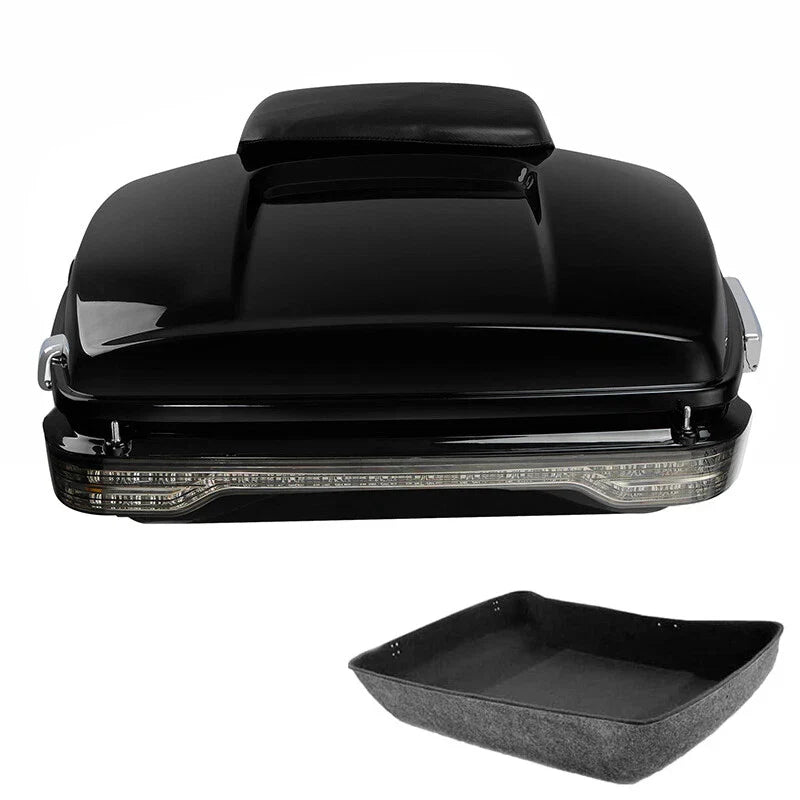 Chopped Trunk Luggage Backrest LED Light Fit For Harley Electra Glide 2014-2026