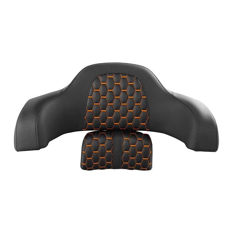 Rear Trunk Passenger Backrest Fit For Indian Chieftain 2014-23 Black Orange