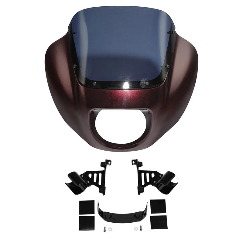 Fairings Windshield Bracket Fit For Harley Street Bob Fxst 18-24 Twisted Cherry