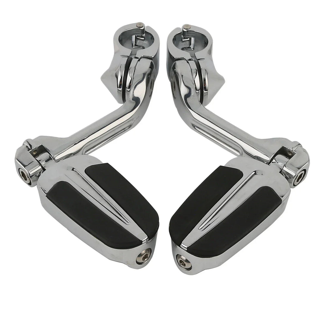 Highway Bar Footpegs Peg Long Angled Mount Fit For Harley Touring Softail Dyna