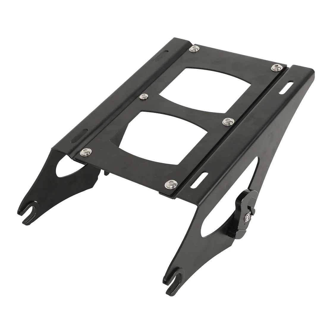 Black Detachable Two Up Mounting Rack Fit For Harley Touring Road Glide 2014-26