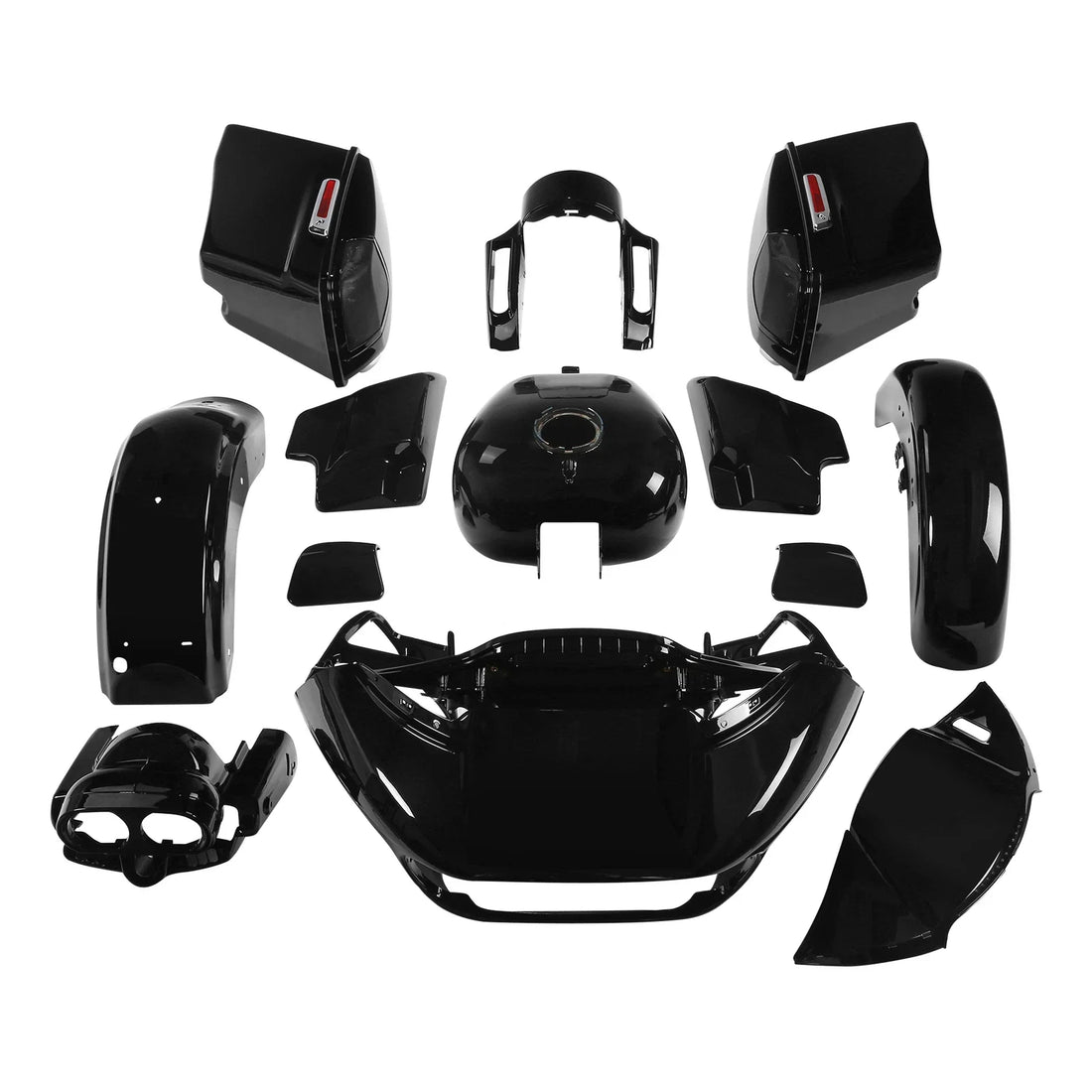 Vivid Black Fairings Bodywork Kit Fit For Harley Cvo Road Glide 2018 2015-2024