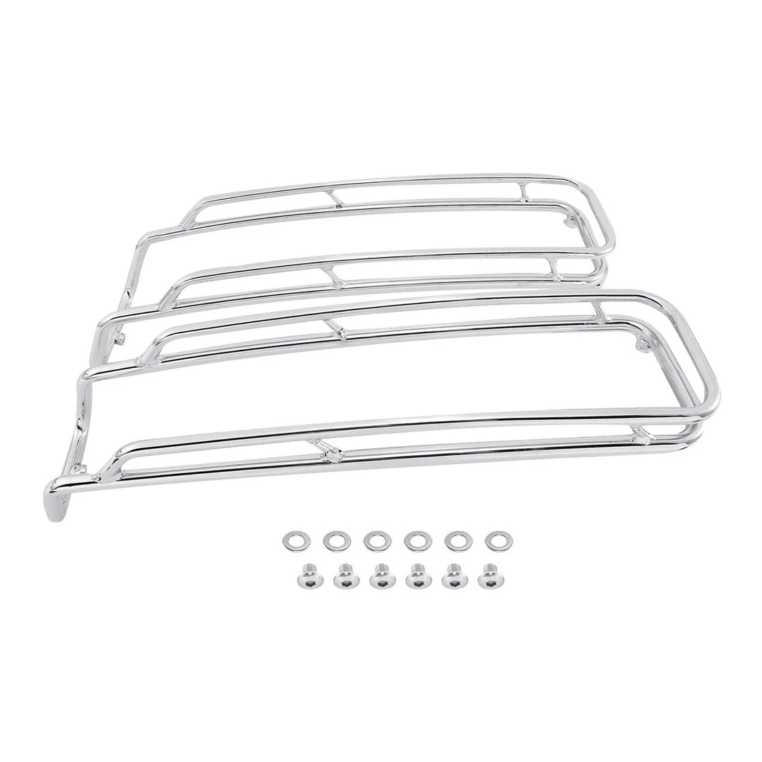 Chrome Saddlebags Lid Top Rail Guards Fit For Harley Touring Glide 1994-2013 12