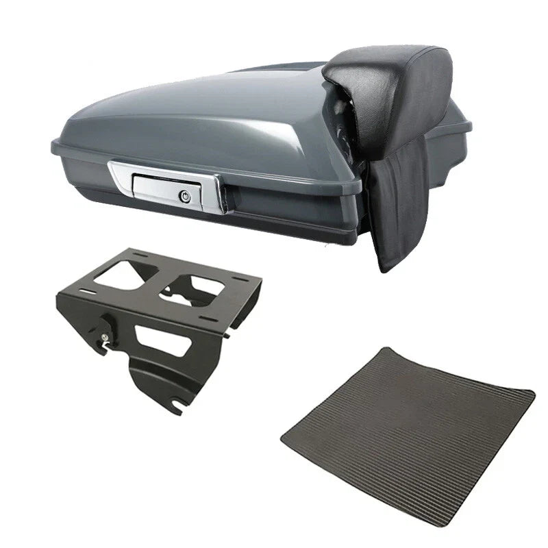 Razor Trunk Backrest Solo Mount Fit For Harley Touring Electra Glide 2014-2026