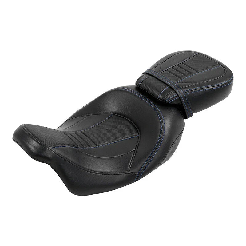 Black Driver Passenger Seat Fit For Harley Cvo Road Street Glide Flhx 2009-2023