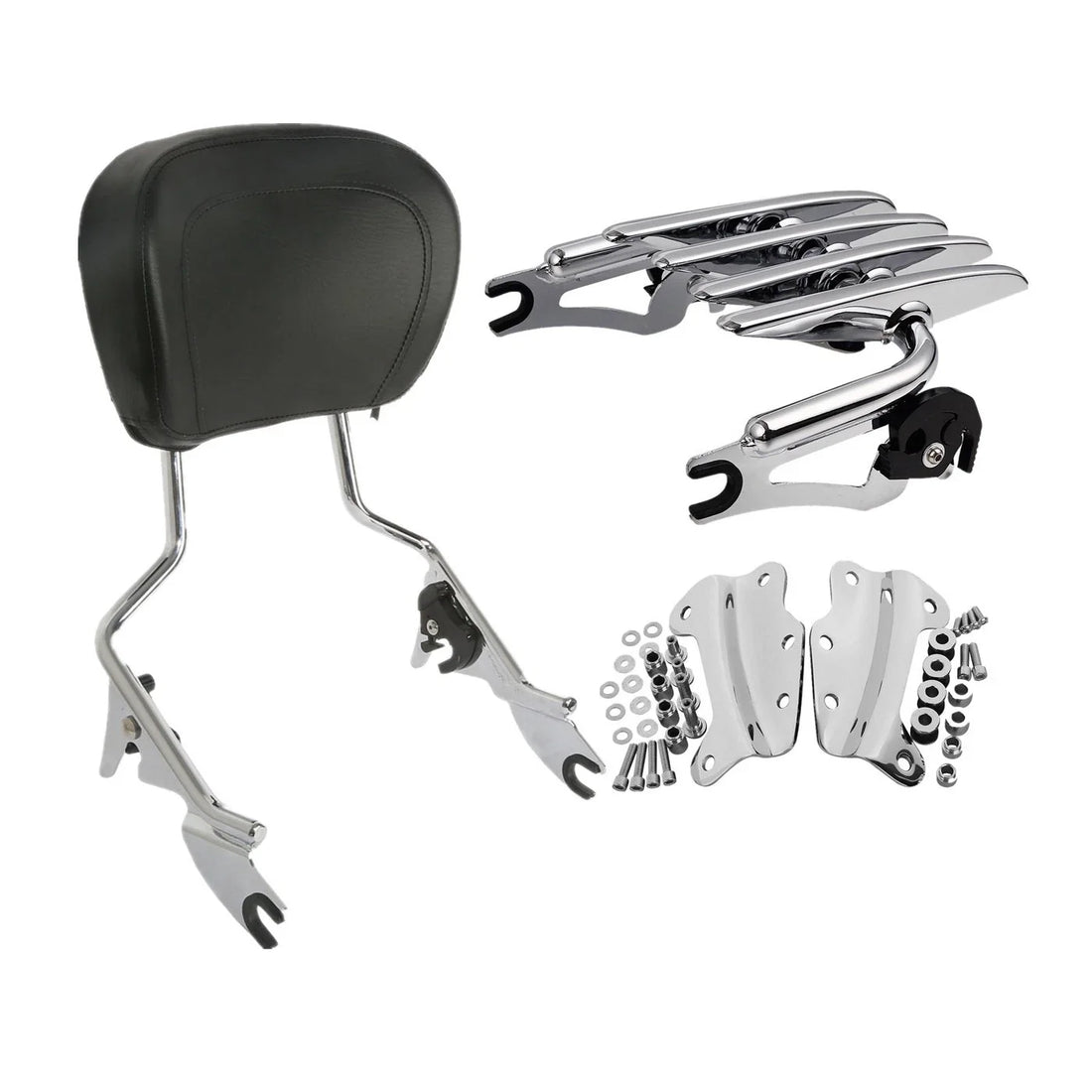 Backrest Sissy Bar Luggage Rack Docking Kit Fit For Harley Electra Glide 09-13