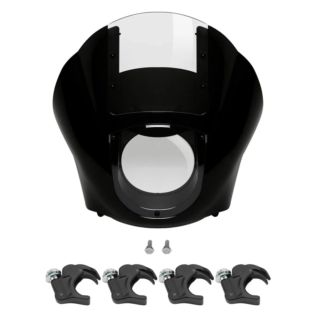 Quarter Front Headlight Fairing Windshield 39mm Fork Clamps Fit For Harley Dyna