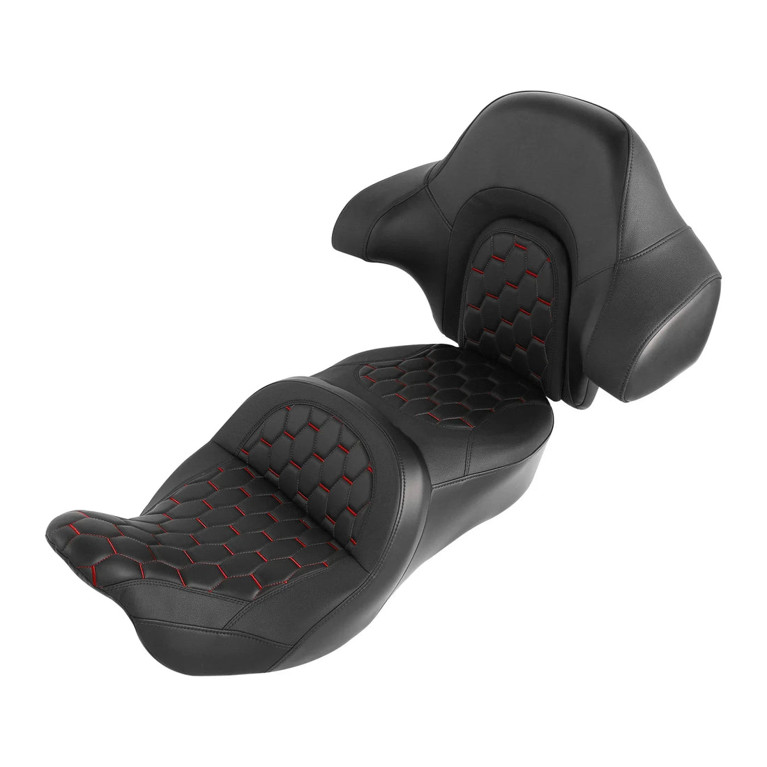 Hammock Seat & King Backrest Fit For Harley Touring Road King Glide 14-23