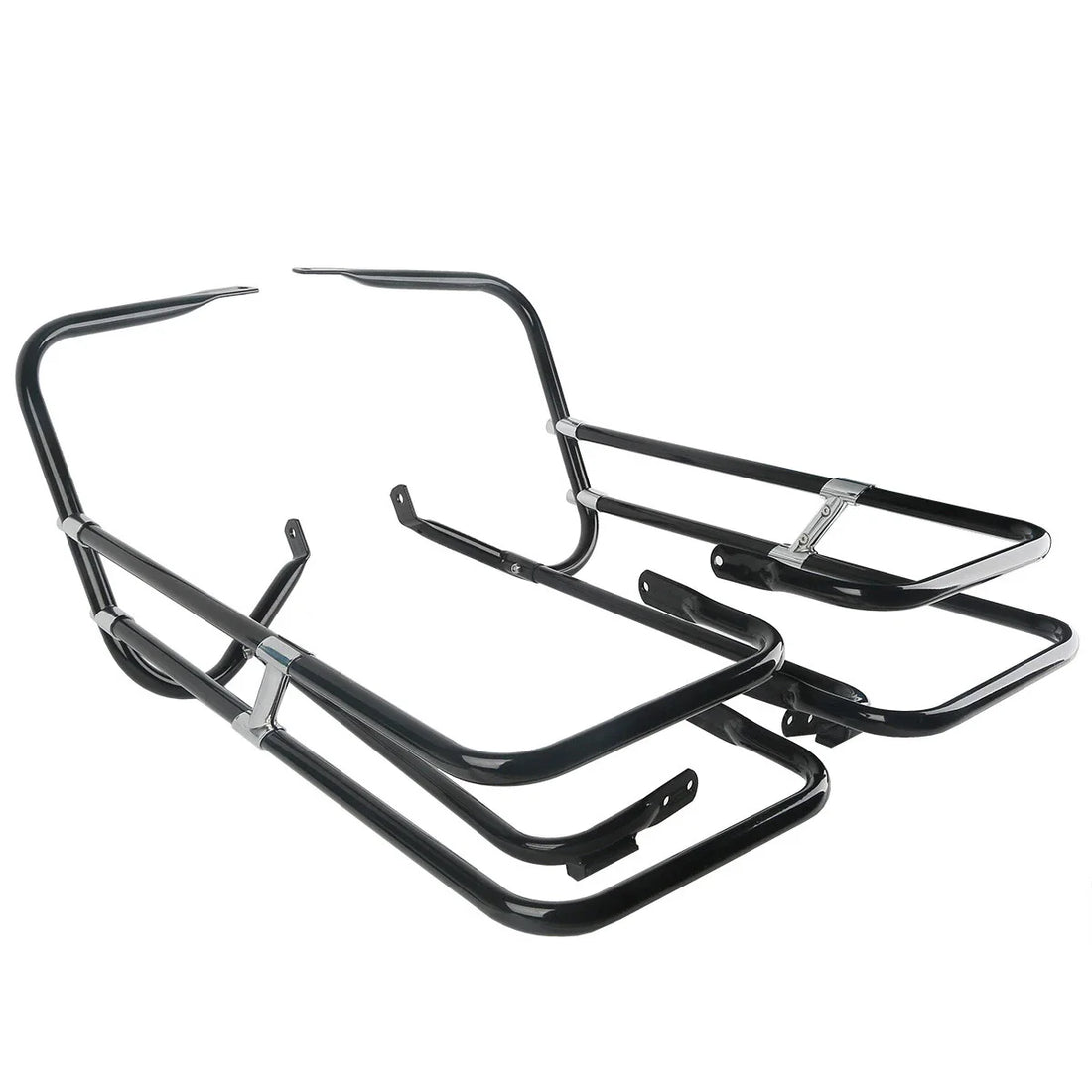 Saddlebag Guard Rail Mounts Bracket Fit For Harley Touring Road King Flhr 97-08