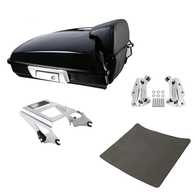 Razor Trunk Backrest Mount Rack Docking Fit For Harley Street Road Glide 2009-13