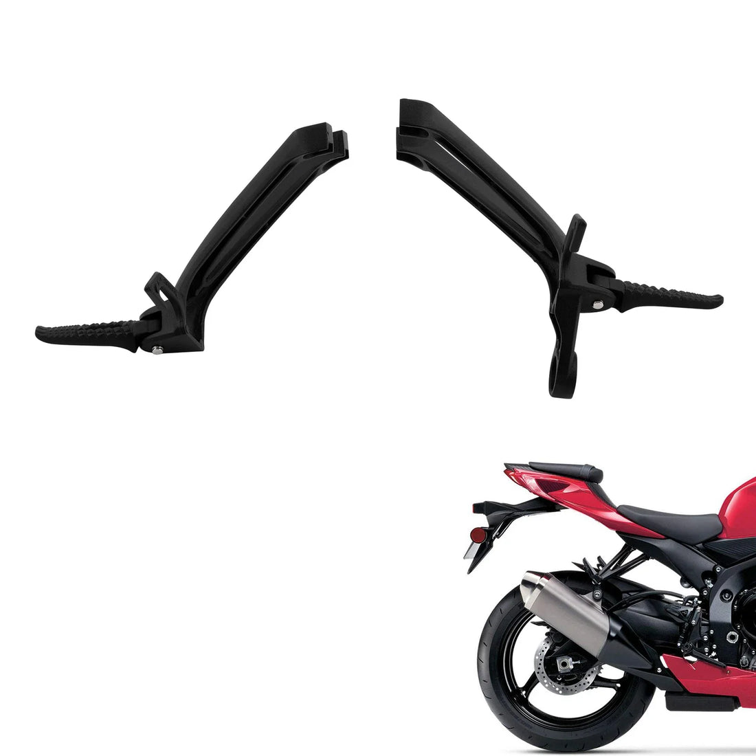 Rear Passenger Foot Pegs Footrest Fit For Suzuki GSXR600 GSXR750 600 750 08-10
